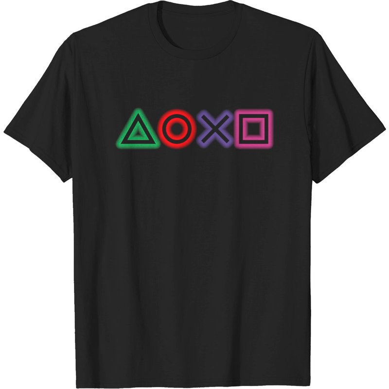 T-shirt Glow avec Boutons Playstation pour Hommes — T-shirts pour hommes