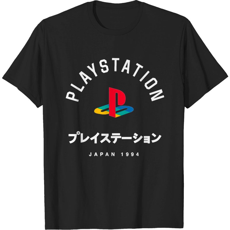 T-shirt PlayStation Japonais pour Hommes - Noir — T-shirts pour hommes