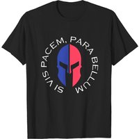 T-shirt Si Vis Pacem, Para Bellum pour hommes en noir
