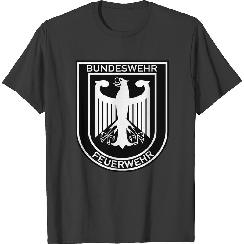 T-shirt noir Bundeswehr Feuerwehr