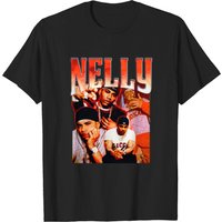 Nelly Vintage Graphic T-Shirt for Men - 90s Hip Hop Design — Mens T Shirts