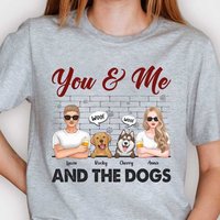 T-shirt unisexe personnalisé You & Me And The Dogs pour hommes — T-shirts pour hommes