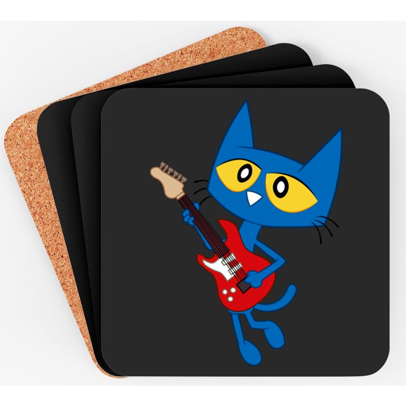 Pete The Cat Coasters with Cork Bottoms — Coasters & Placemats