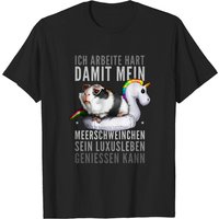 T-shirt Luxueux Cochon d'Inde pour Hommes en Noir — T-shirts pour hommes