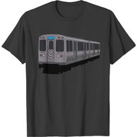 Blue Line Chicago L Train T-Shirt for Men