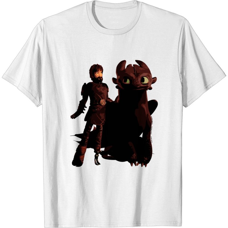 T-shirt Hiccup et Toothless de How To Train Your Dragon 3 pour hommes — T-shirts pour hommes