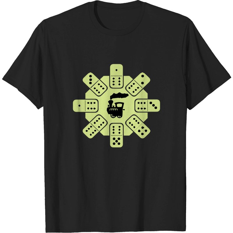 Mexican Train Choo Choo Mexican Dominoes T-shirt for Men