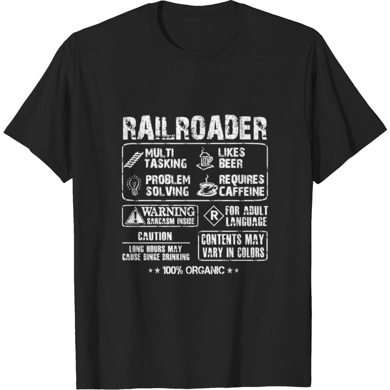 Railroader Men's Task T-Shirt in Black