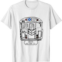 T-shirt New York City Subway Queens E Train pour hommes — T-shirts pour hommes