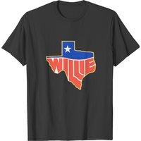 Willie Country T-Shirt for Men - Black
