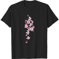 T-shirt à motif de branche de cerisier pour hommes - Noir — T-shirts pour hommes