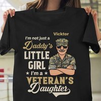 Veteran's Daughter Personalized Unisex T-Shirt for Men — Mens T Shirts