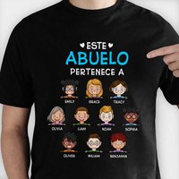T-shirt Personnalisé Este Abuelo Pertenece A pour Hommes — T-shirts pour hommes