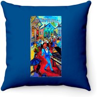 Jon Batiste Throw Pillows for Cover Only - Royal Blue