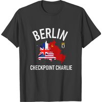 T-shirt Berlin Checkpoint Charlie RDA Allemagne pour hommes — T-shirts pour hommes