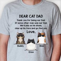 T-shirt unisexe personnalisé Cher Papa Chat — T-shirts pour hommes
