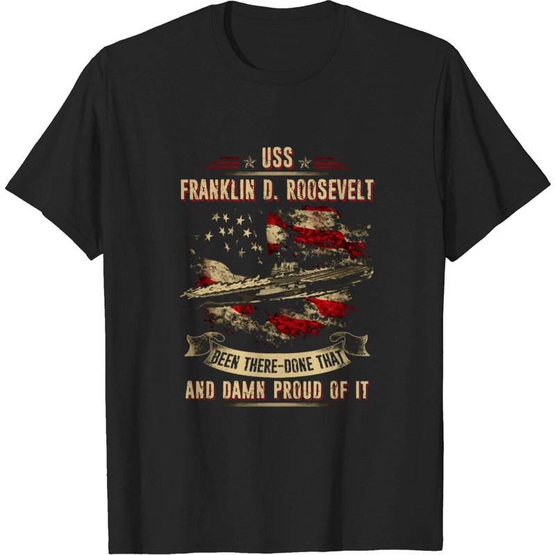 T-shirt pour hommes Uss Franklin D Roosevelt (cv-42) — T-shirts pour hommes