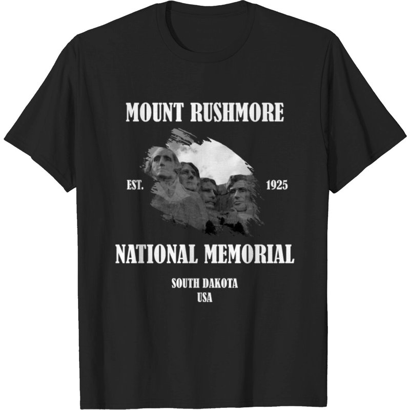 T-shirt Mont Rushmore Dakota du Sud USA Président pour hommes — T-shirts pour hommes