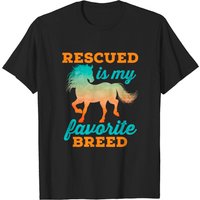 Horse Rescue Equine Adoption T-shirt for Men