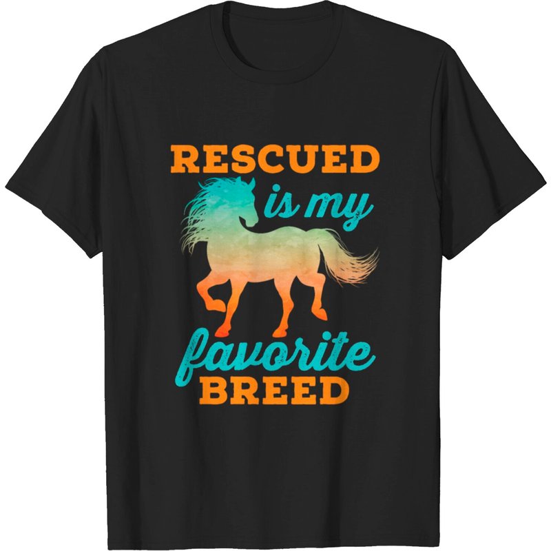 T-shirt pour hommes Horse Rescue Adoption Équine — T-shirts pour hommes