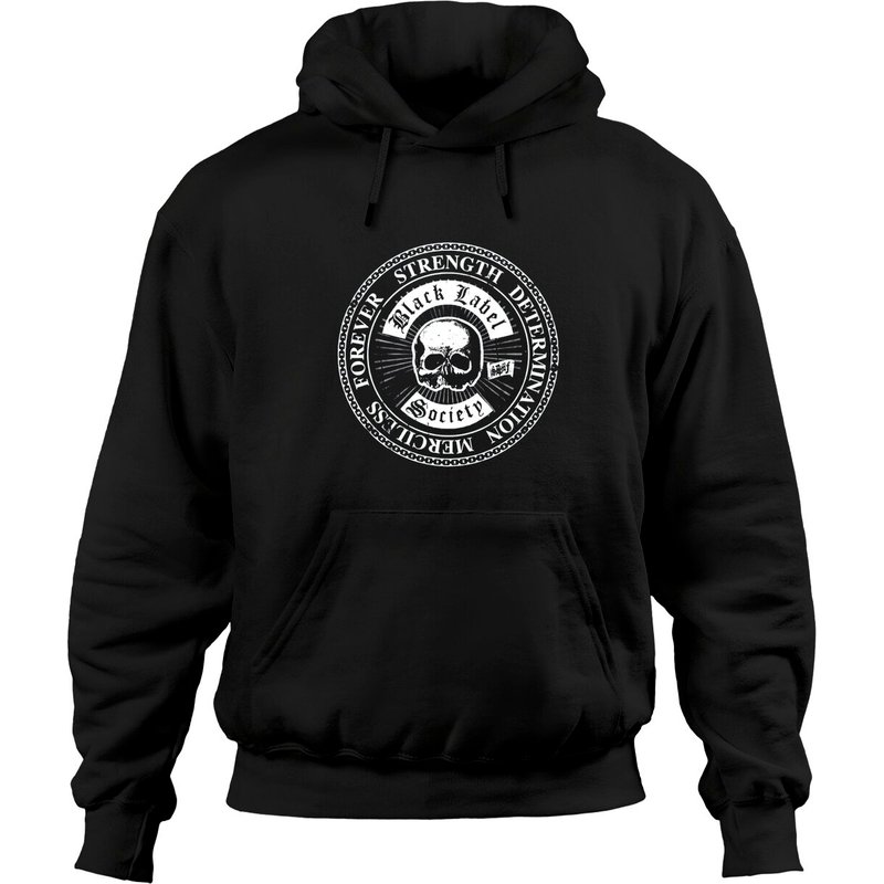 Hoodie Black Label Society Zakk Wylde Strength Rock Tee — Sweats à capuche pour hommes