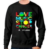T-shirt St Jude Music 2022 Love Music Stop Cancer — Sweats à capuche pour hommes