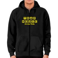 Hoodies zippés Trap House Serving Daily pour unisexe