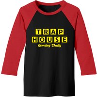Trap House Serving Daily Men's Baseball Tee — Mens T Shirts