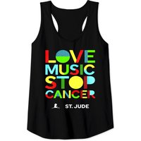 T-shirt St Jude Music 2022 Love Music Stop Cancer pour hommes — T-shirts pour hommes