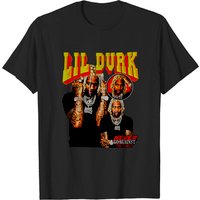 T-shirt Vintage Lil Durk pour hommes - Noir — T-shirts pour hommes