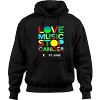 T-shirt St Jude Music 2022 Love Music Stop Cancer Hoodie