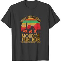 Mordor Fun Run One Does Not Simply Walk Vintage T-shirt for Men