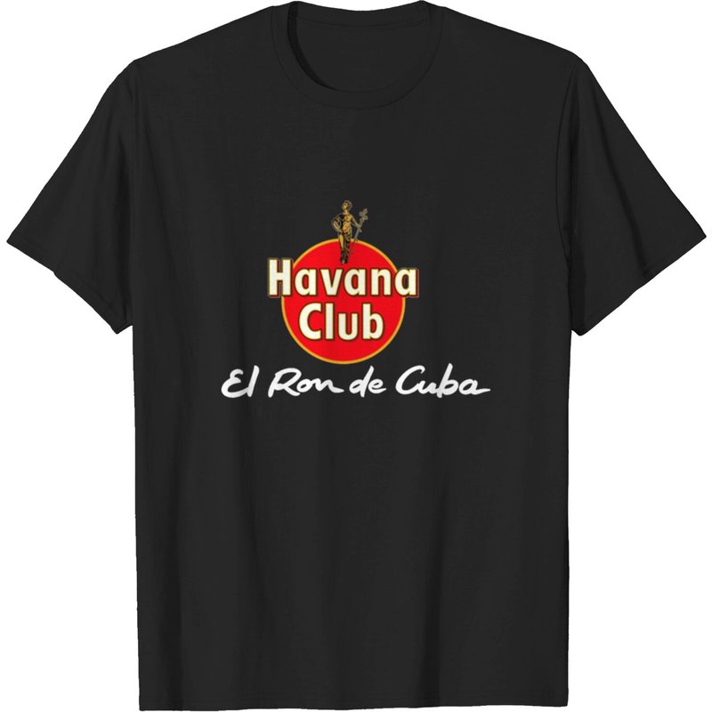 T-shirt Havana Club Label pour hommes en noir — T-shirts pour hommes