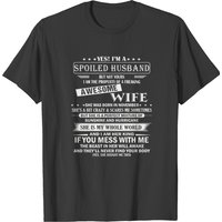 Spoiled Husband Wife Born in November T-shirt for Men — Mens T Shirts