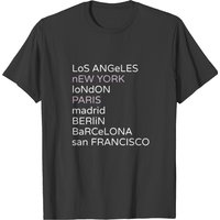 T-shirt Anine Bing City Love pour hommes en noir — T-shirts pour hommes