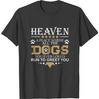 T-shirt pour hommes Dogs In Heaven - Noir — T-shirts pour hommes