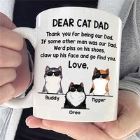 Dear Cat Dad We'd Go Find You Cat Personalized Mug — Mugs & Tumblers