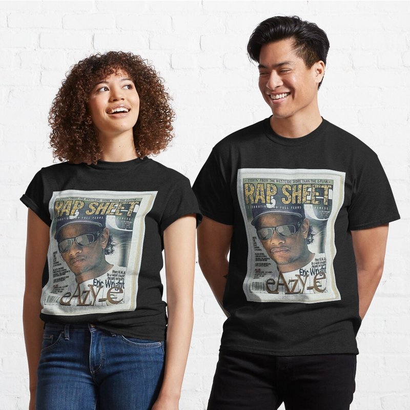 T-shirt Eazy-e Classique pour Hommes en Noir — T-shirts pour hommes