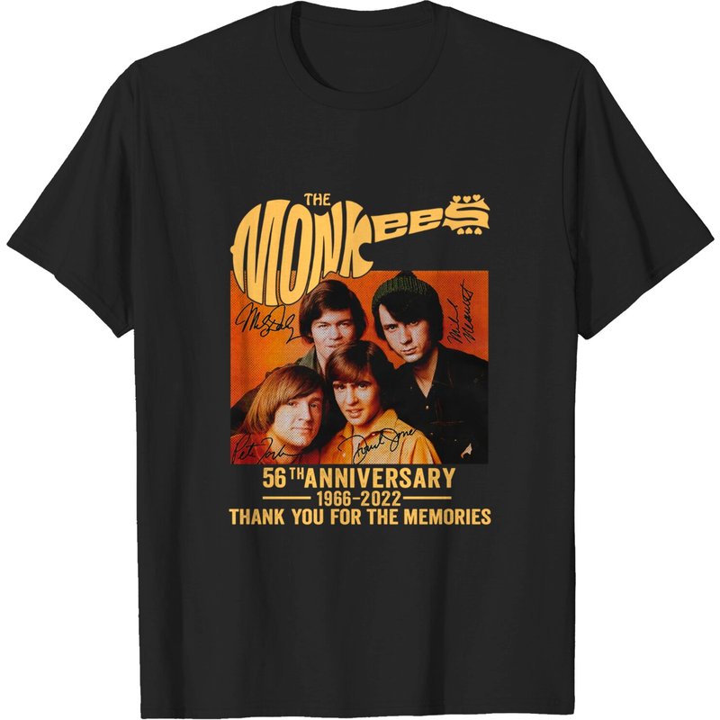 T-shirt Signatures 56e Anniversaire The Monkees pour Hommes — T-shirts pour hommes