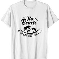 T-shirt The Beach Is Calling pour hommes