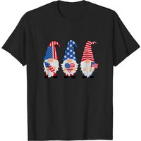 T-shirt Patriotic Gnomes avec Drapeau des États-Unis pour Hommes — T-shirts pour hommes