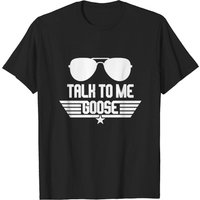 T-Shirt pour hommes Talk To Me Goose en noir — T-shirts pour hommes