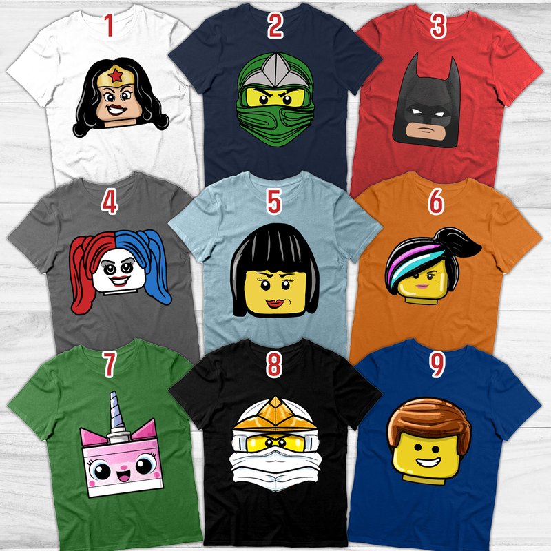 Personalized Building Block Shirt for Men — Mens T Shirts