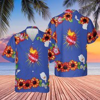 Chemise hawaïenne Romeo And Juliet Heart pour unisexe