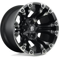 Roues Fuel D851 Vapor Noir Mat Gris Teinté 17x9 -12 Offset