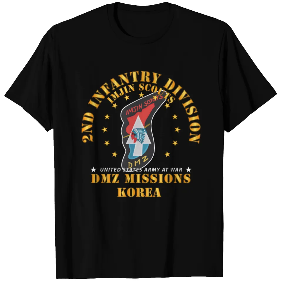 2nd Infantry Division - Imjin Scout DMZ Missions T-Shirt for Men — Mens T Shirts