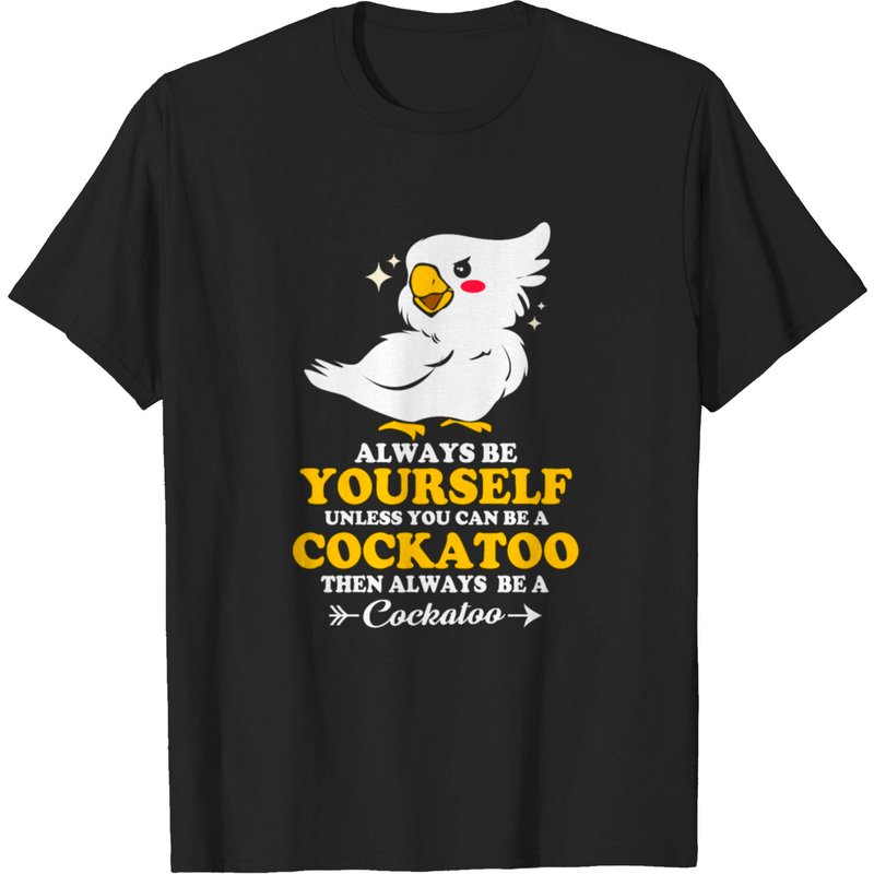 Cockatoo Birdie Parrot Bird Plumage T-shirt for Men — Mens T Shirts
