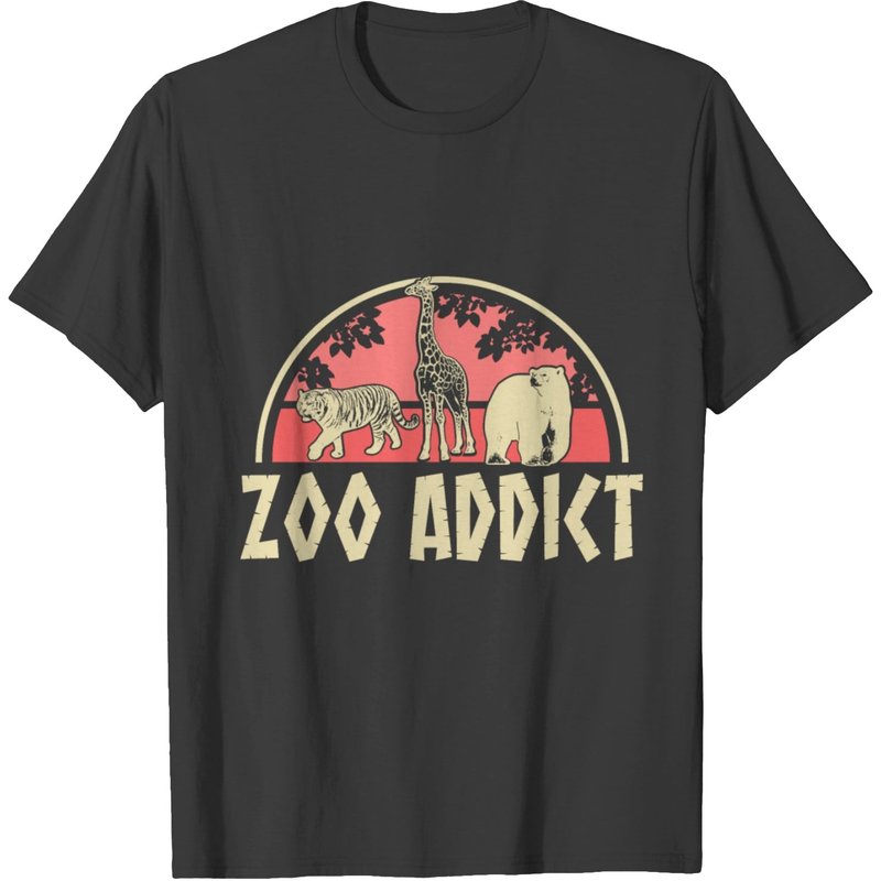 T-shirt Zoo Gift pour hommes en noir — T-shirts pour hommes