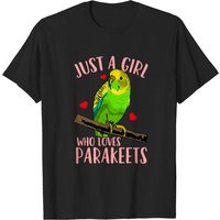Parakeet Budgie T-Shirt for Men in Black — Mens T Shirts