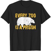 Every Zoo Is A Prison Men's T-Shirt in Black